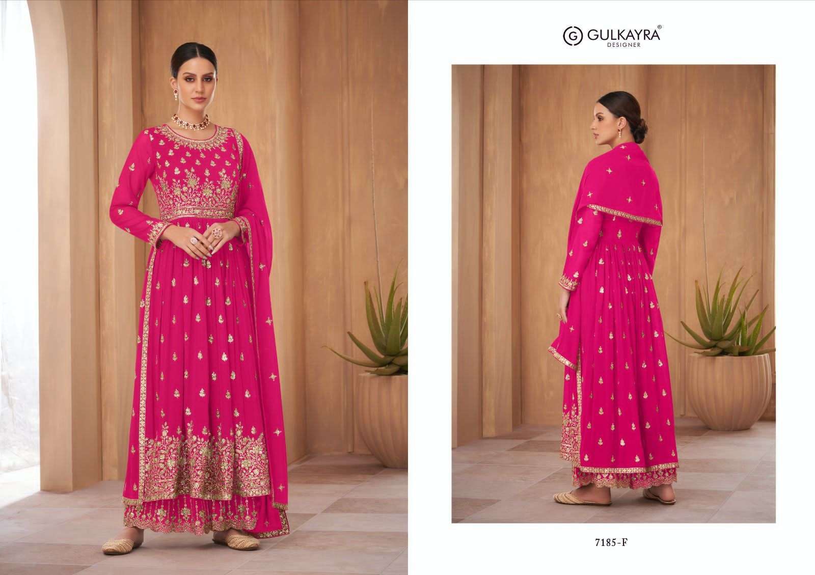gulkayra nayra vol 2 new color series 7185 blooming georgette suit