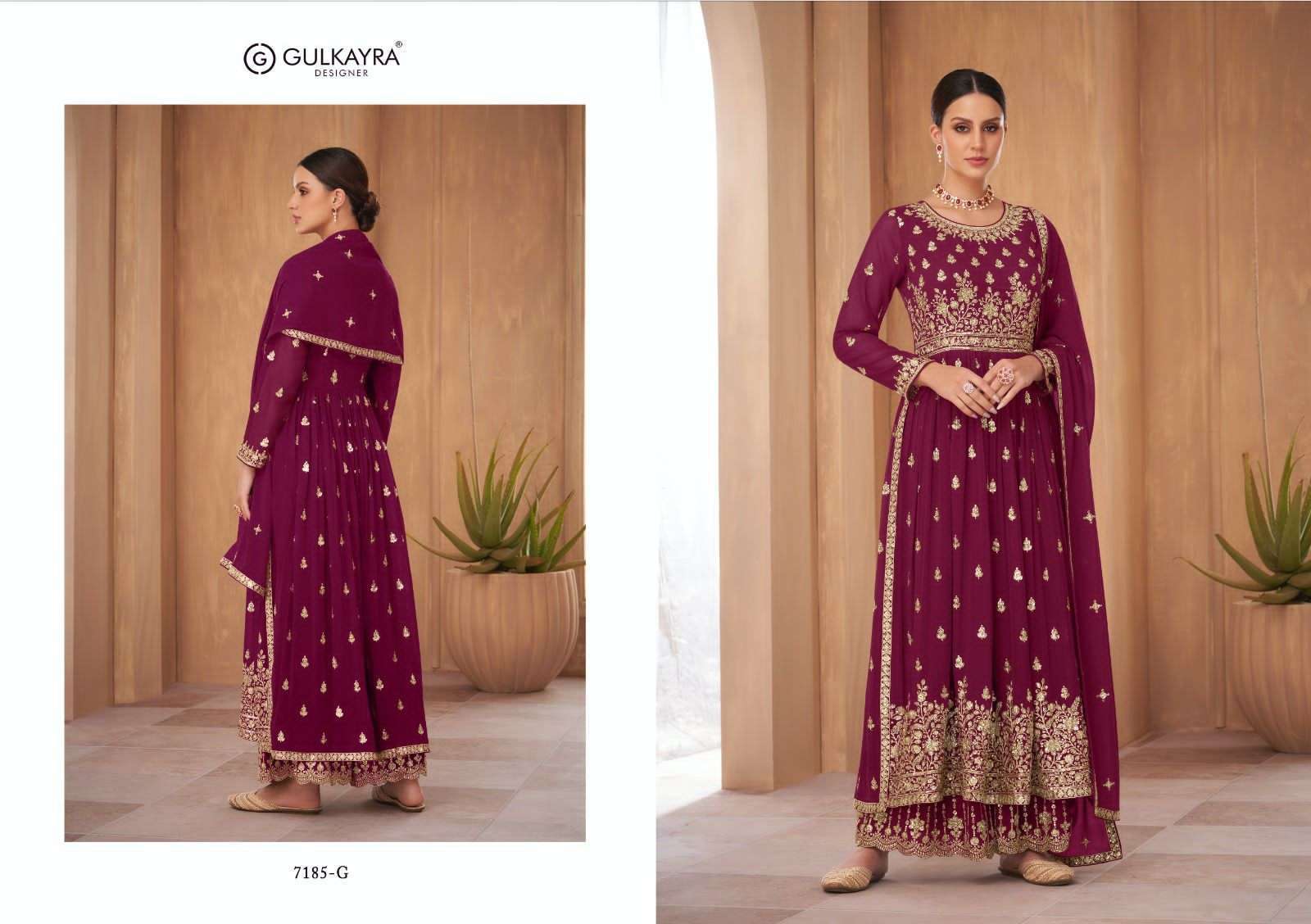 gulkayra nayra vol 2 new color series 7185 blooming georgette suit