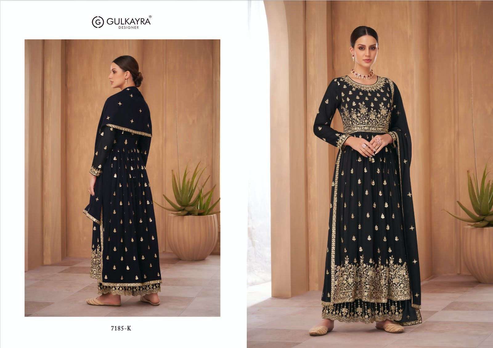 gulkayra nayra vol 2 new color series 7185 blooming georgette suit