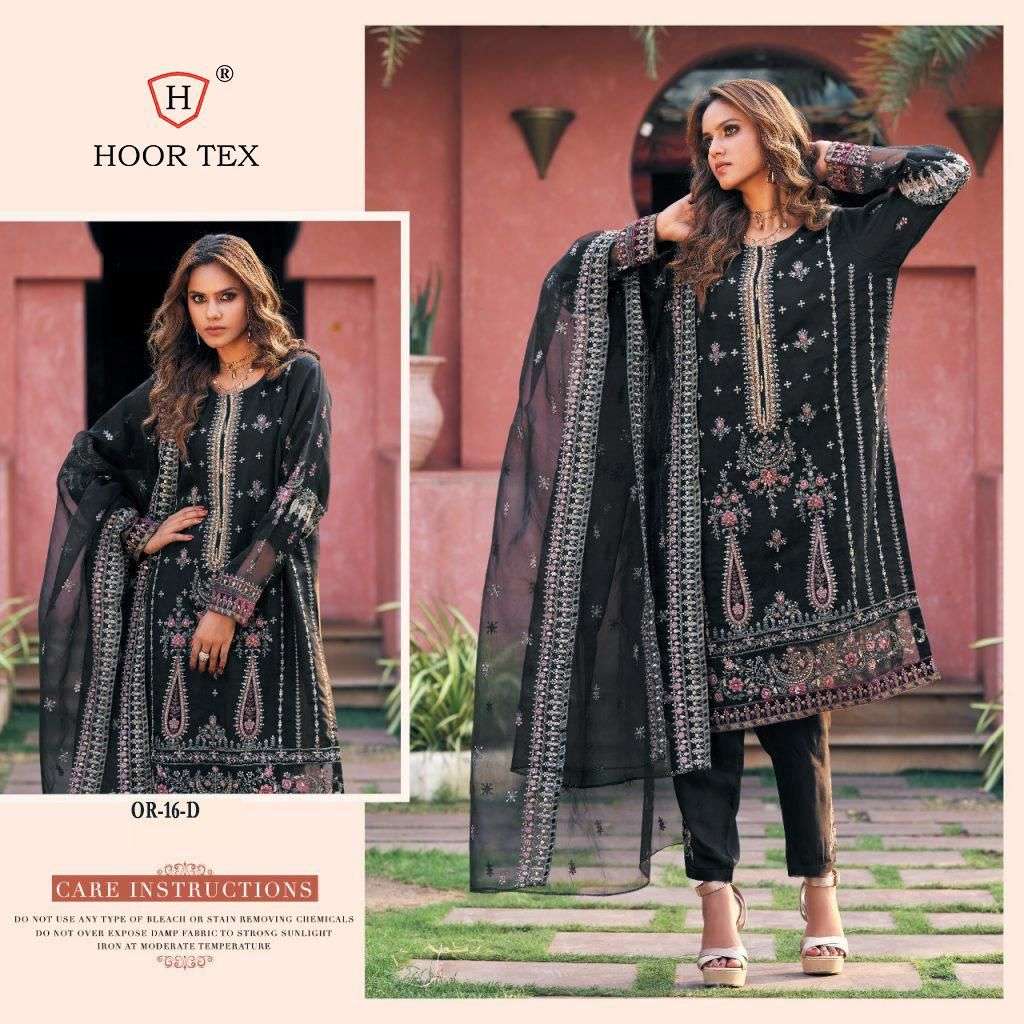 hoor tex OR-16 designer heavy organza suit 