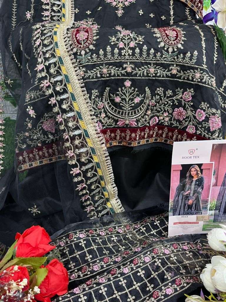 hoor tex OR-16 designer heavy organza suit 