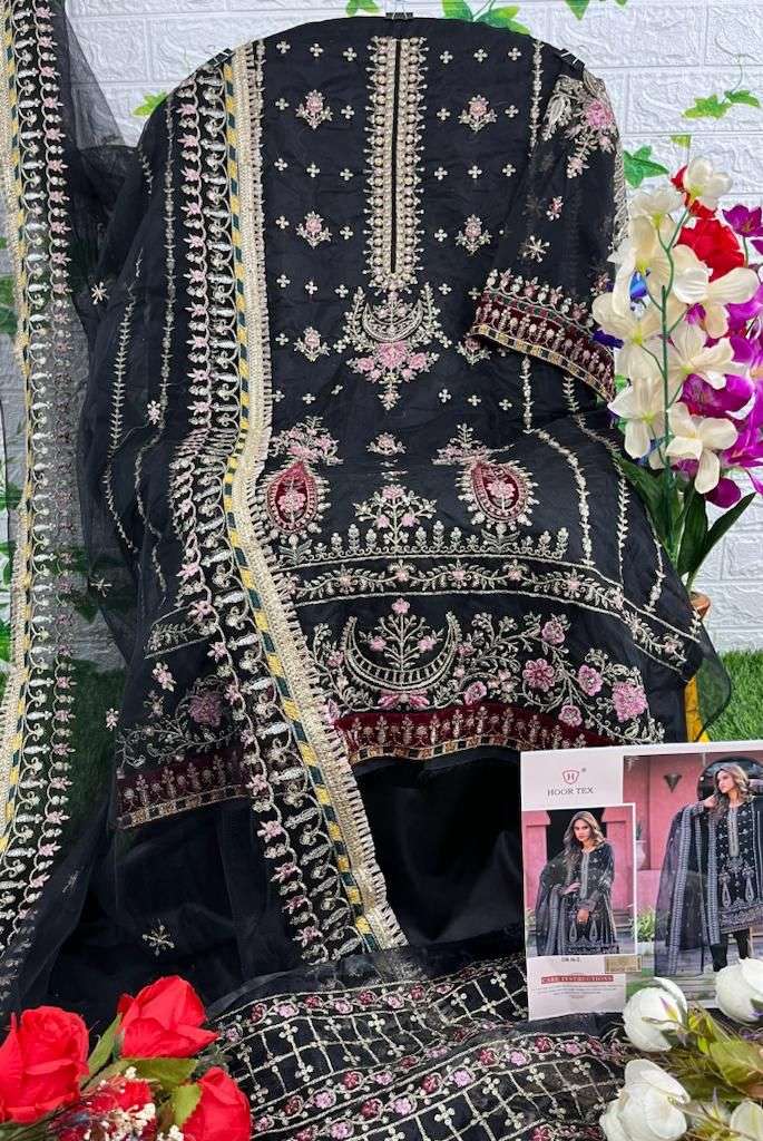 hoor tex OR-16 designer heavy organza suit 