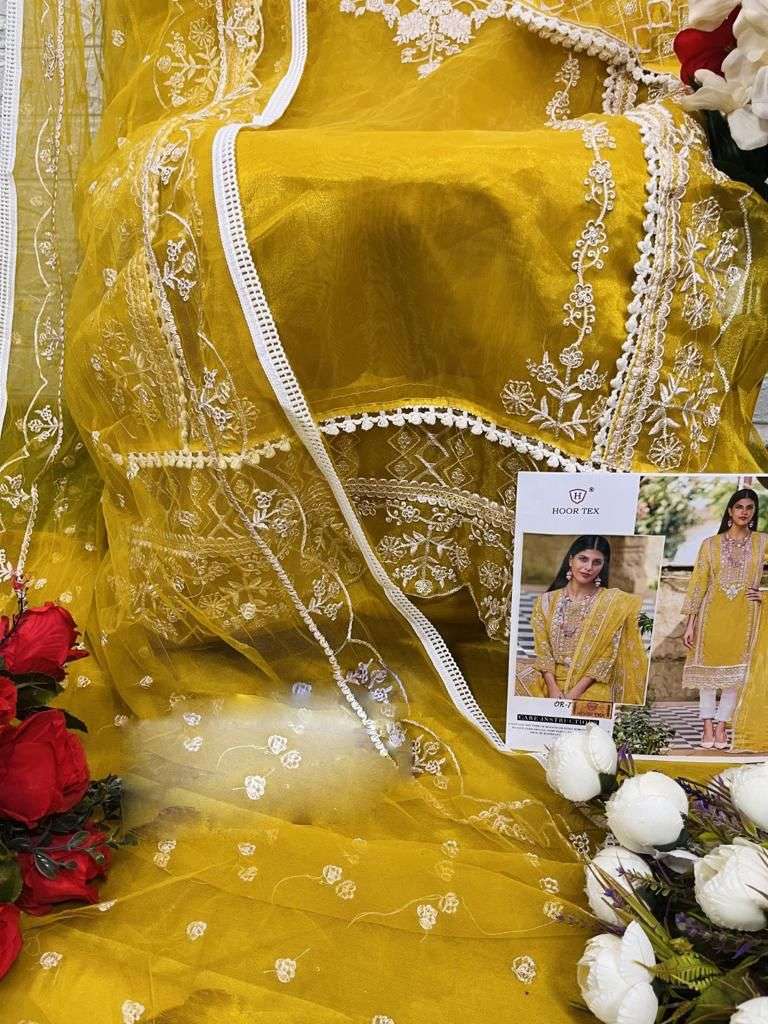 Hoor tex OR-7 designer heavy organza suit 