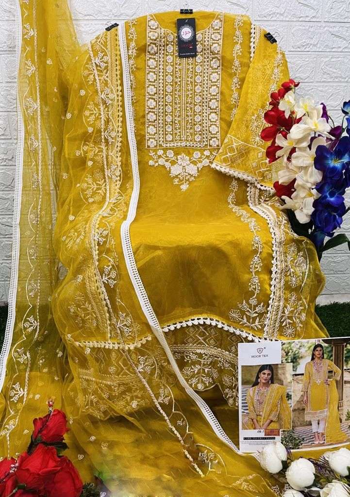 Hoor tex OR-7 designer heavy organza suit 
