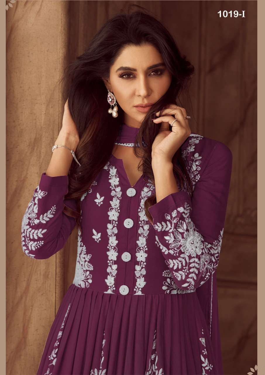 lakhnavi dark color 1019 designer heavy rayon readymade suit 