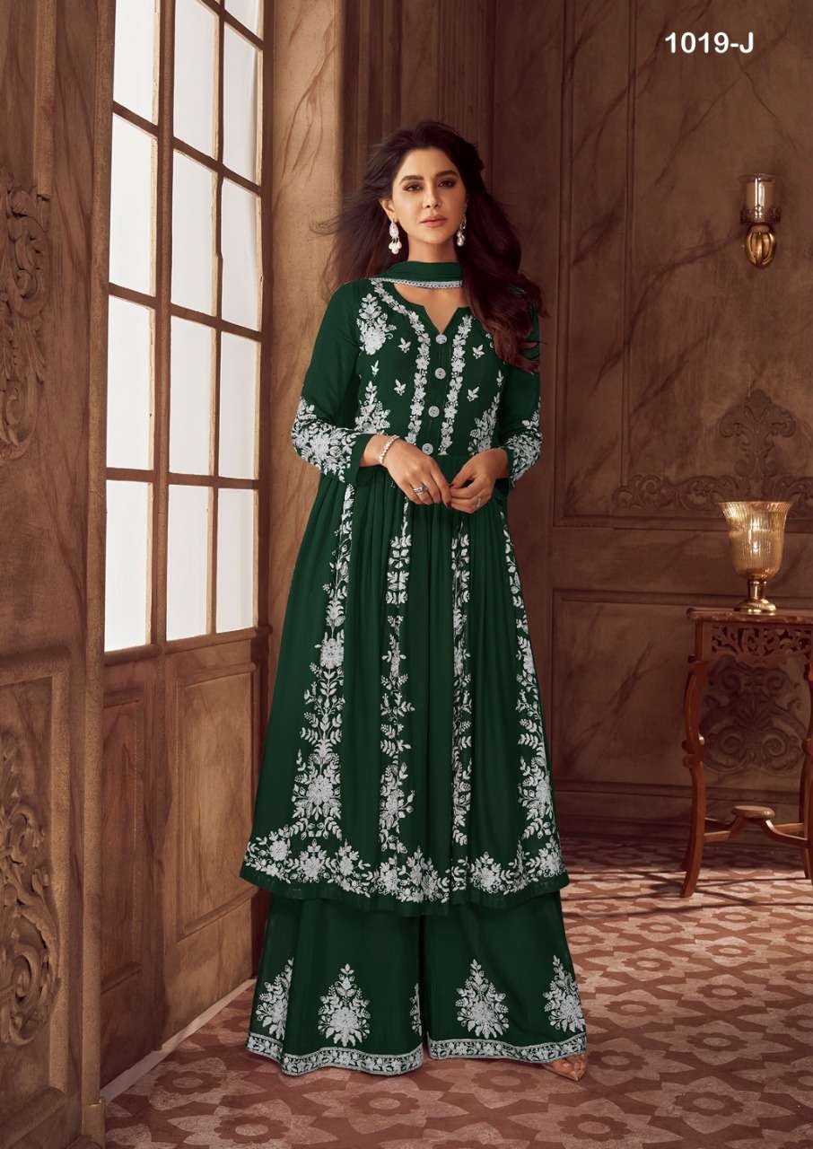 lakhnavi dark color 1019 designer heavy rayon readymade suit 