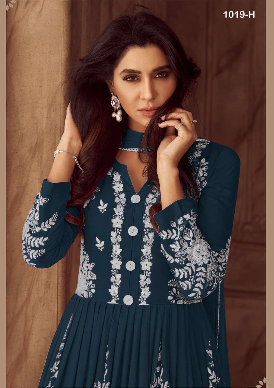 lakhnavi dark color 1019 designer heavy rayon readymade suit 