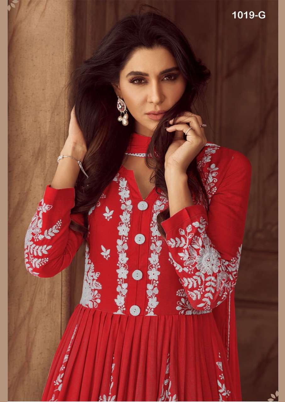 lakhnavi dark color 1019 designer heavy rayon readymade suit 