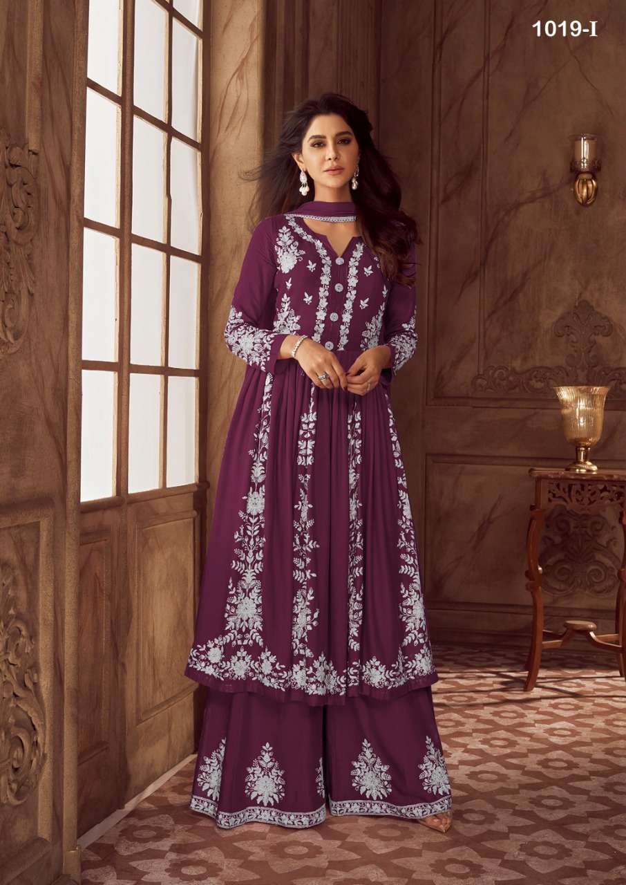 lakhnavi dark color 1019 designer heavy rayon readymade suit 