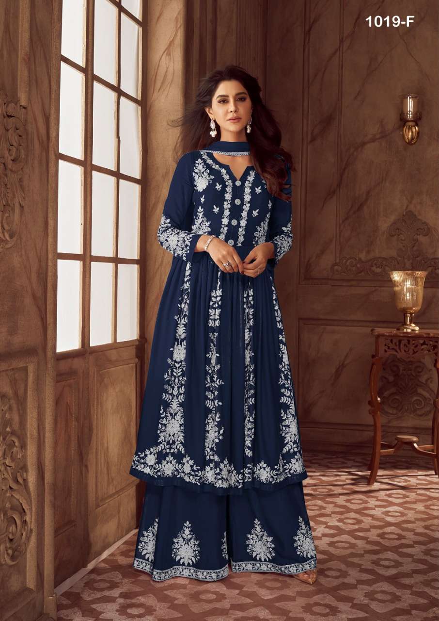 lakhnavi dark color 1019 designer heavy rayon readymade suit 