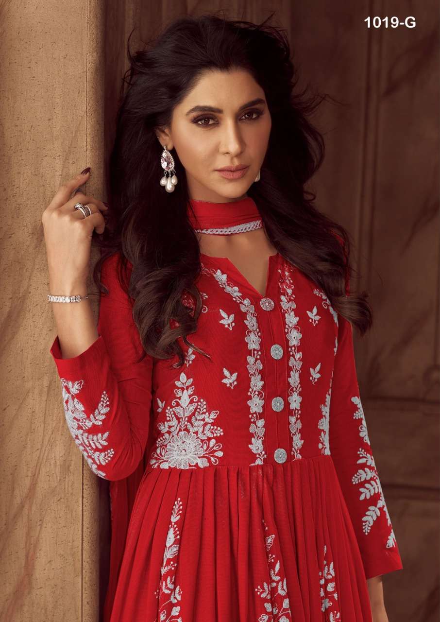 lakhnavi dark color 1019 designer heavy rayon readymade suit 