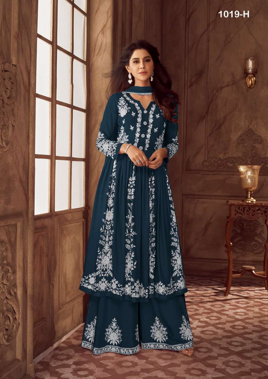 lakhnavi dark color 1019 designer heavy rayon readymade suit 