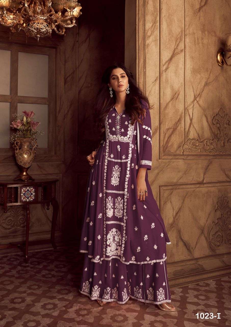 lakhnawi vol 4 dark color designer heavy rayon suit