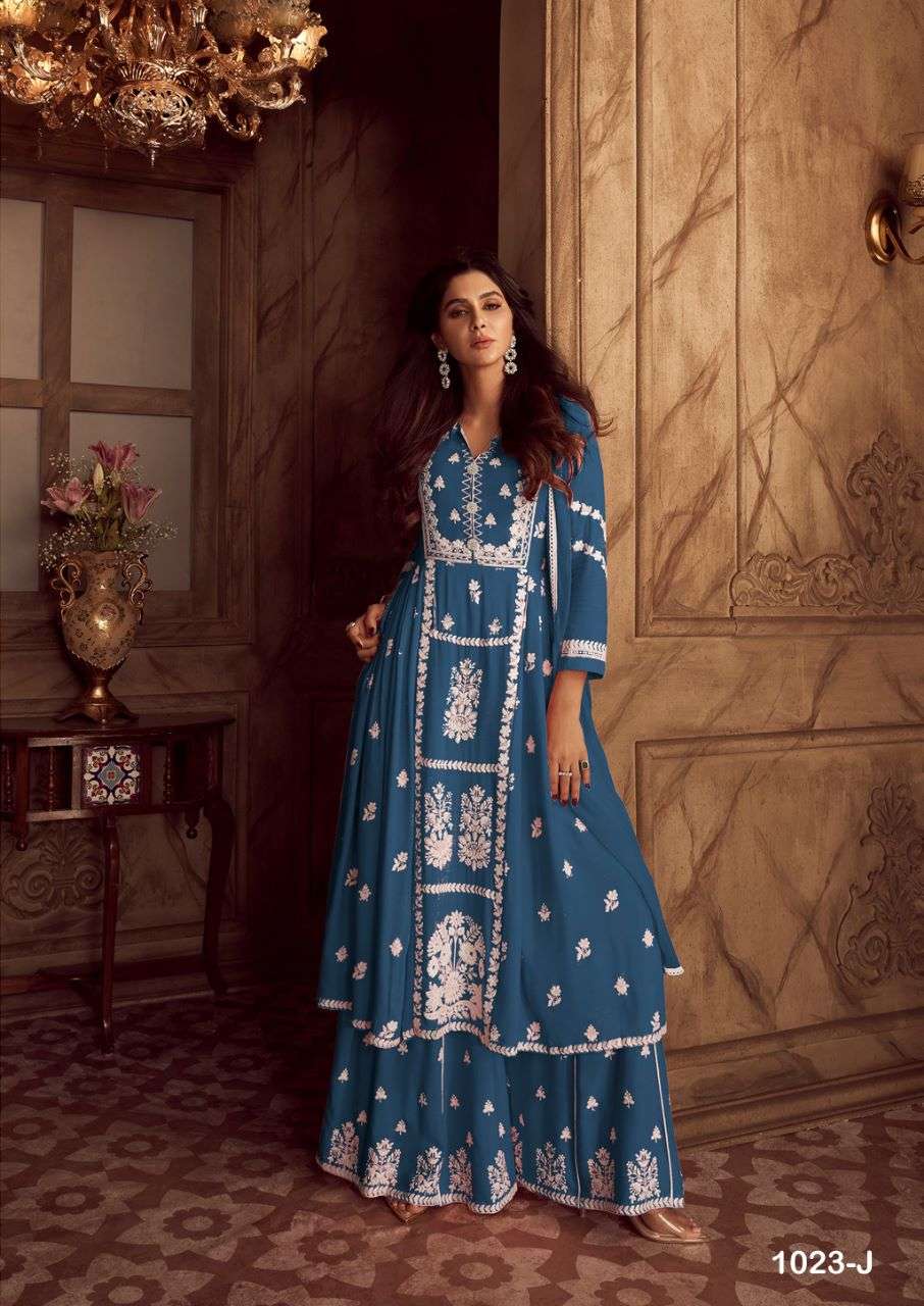 lakhnawi vol 4 dark color designer heavy rayon suit