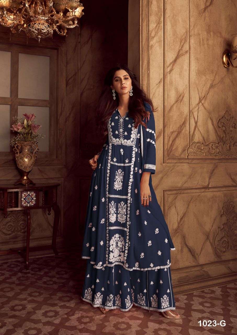 lakhnawi vol 4 dark color designer heavy rayon suit
