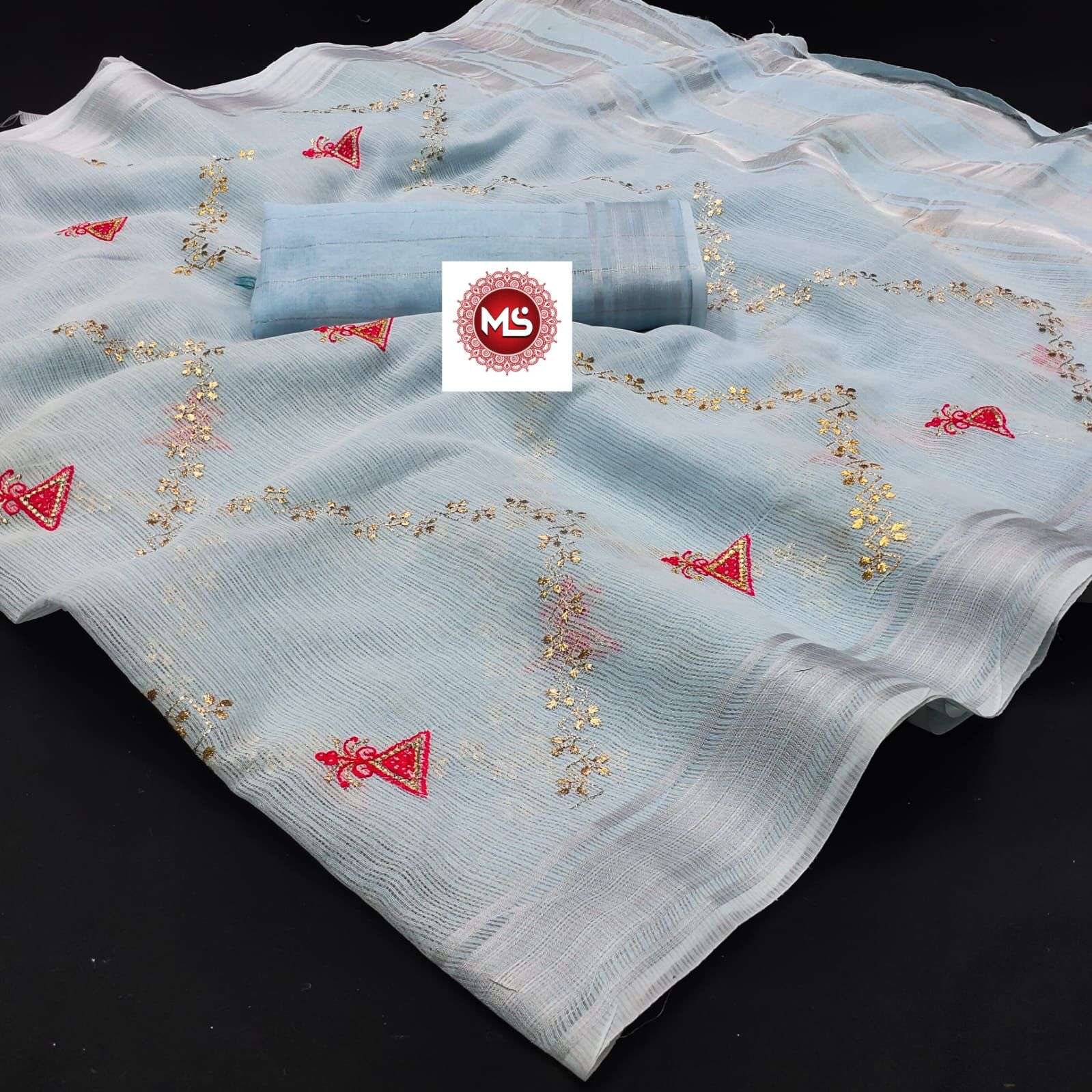 ms brand pure kota doriya cotton saree