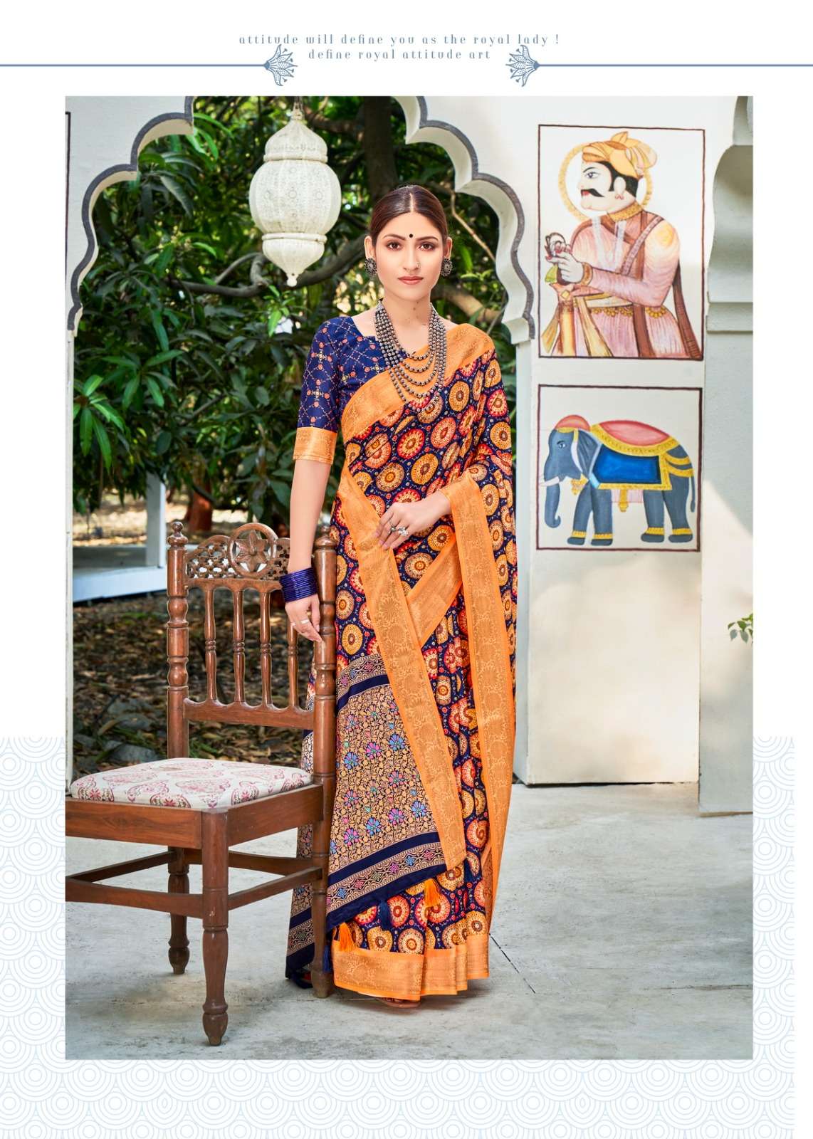 shvetambar vintage silk series 01-09 silk saree