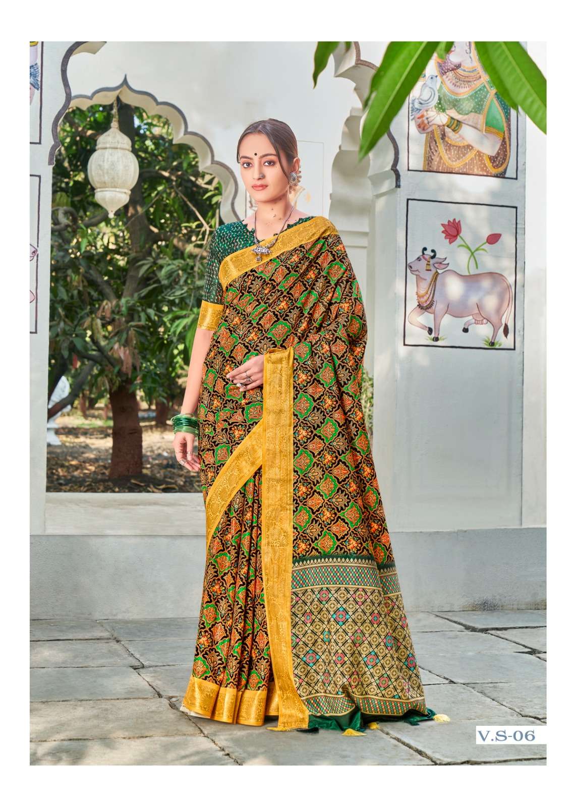 shvetambar vintage silk series 01-09 silk saree