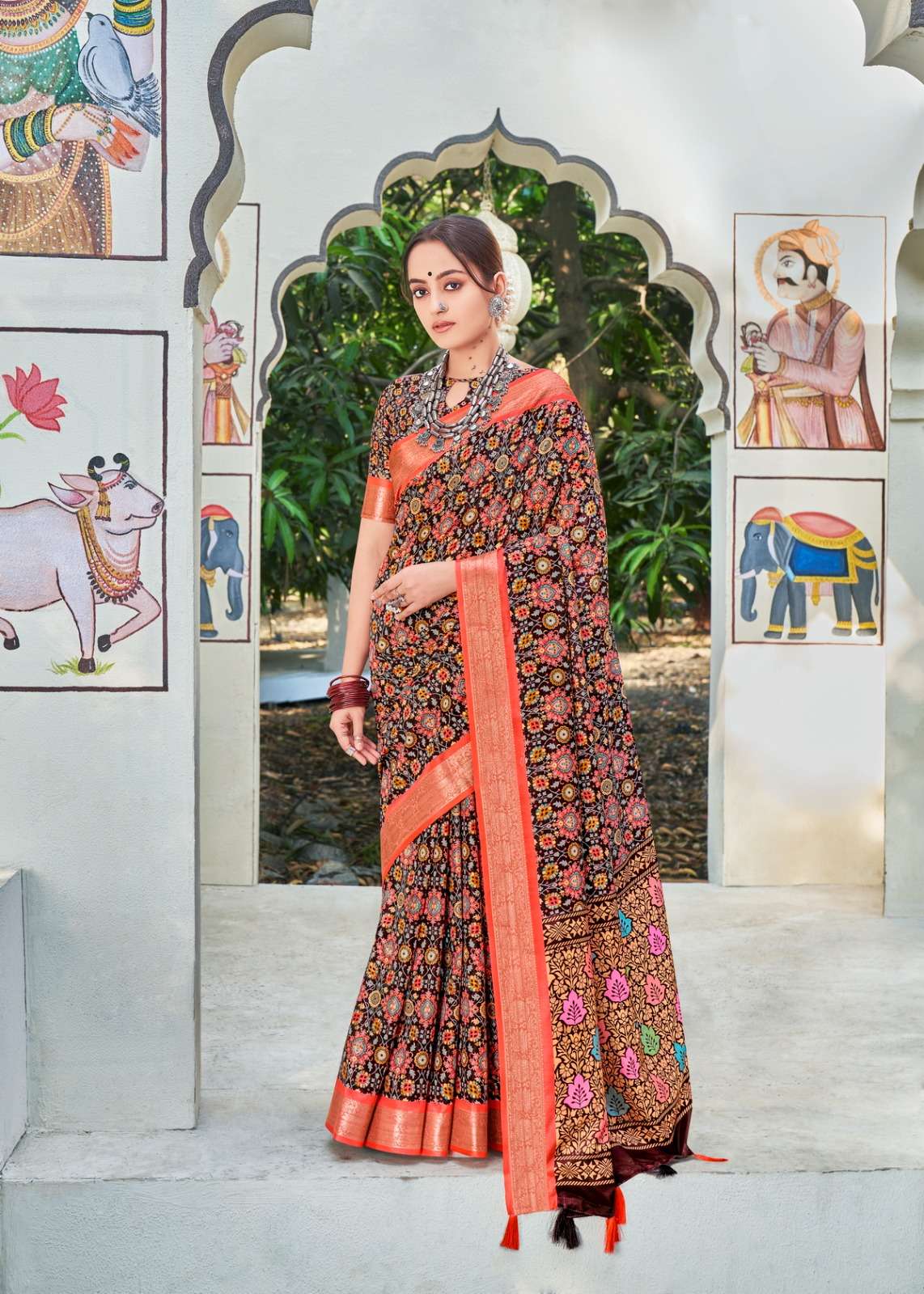 shvetambar vintage silk series 01-09 silk saree