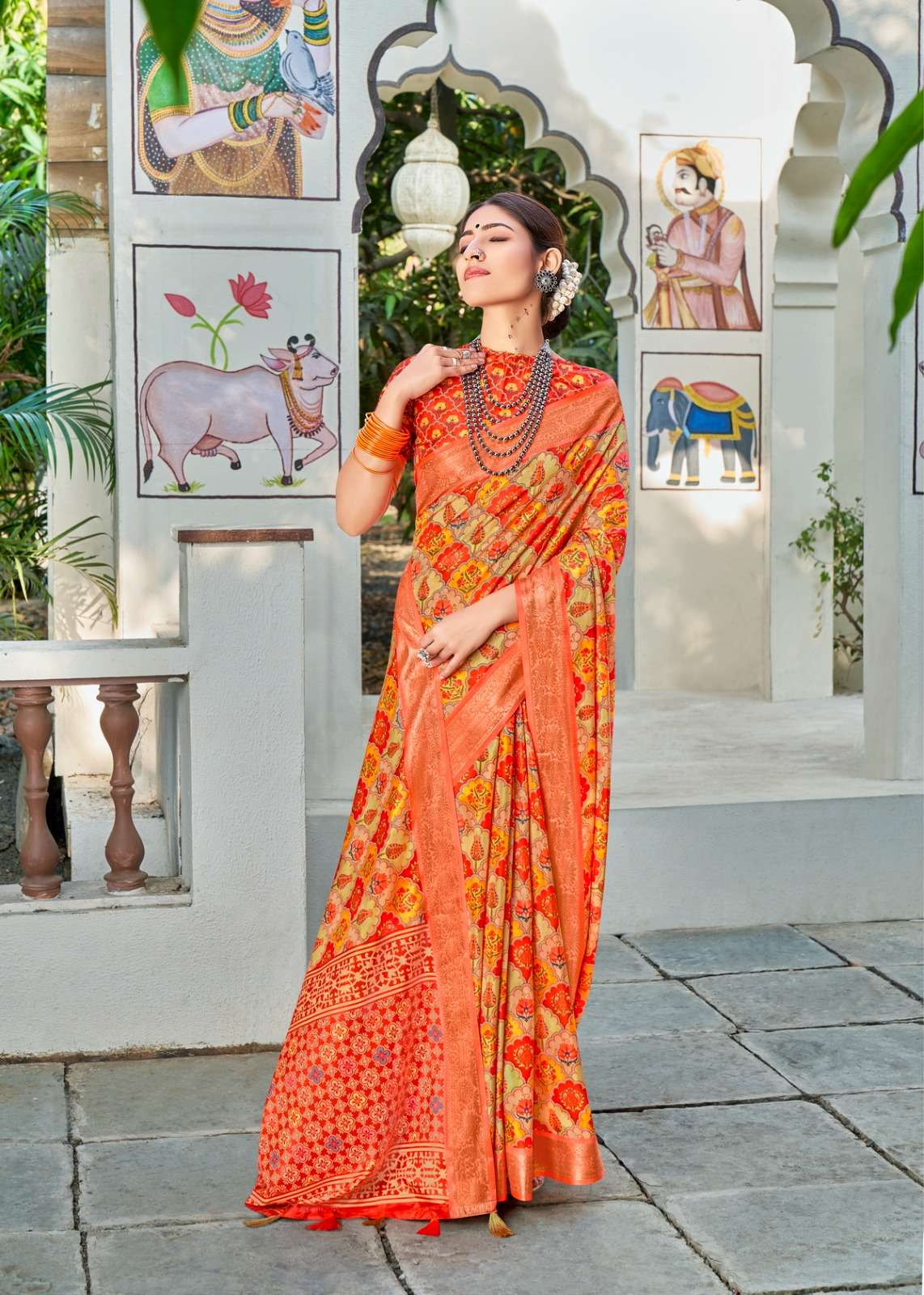 shvetambar vintage silk series 01-09 silk saree