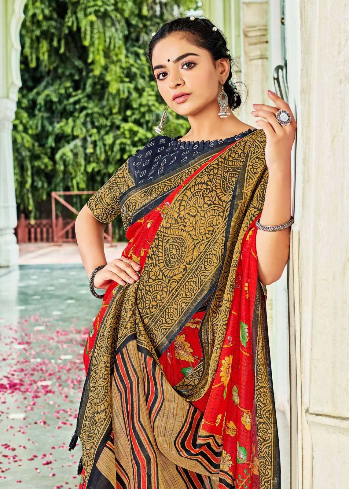 siddhanth weave of kotagiri series 1001-1008 cotton base saree