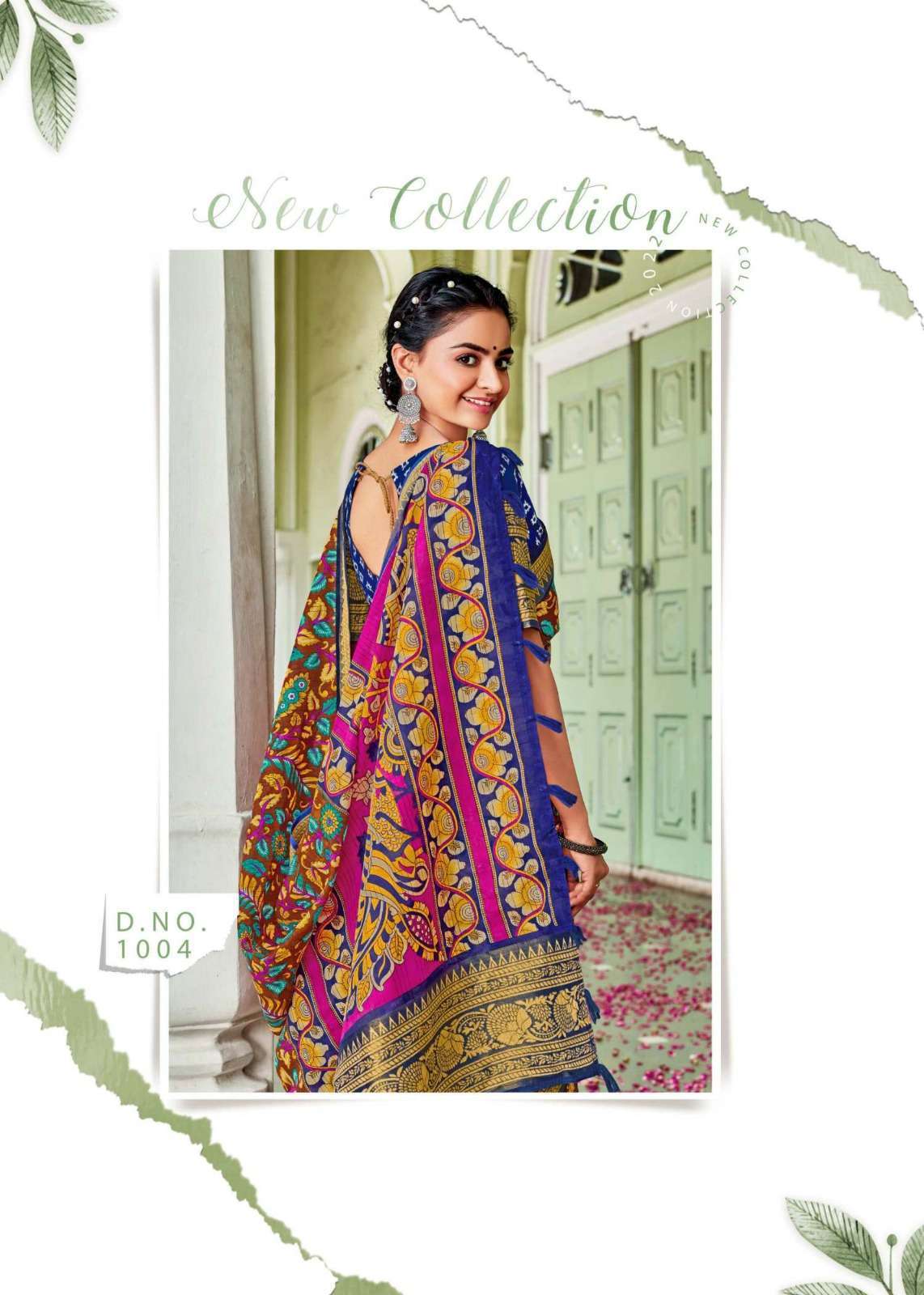 siddhanth weave of kotagiri series 1001-1008 cotton base saree