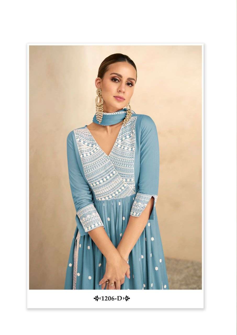 aadhira vol 4 light color designer pure rayon viscose suit 