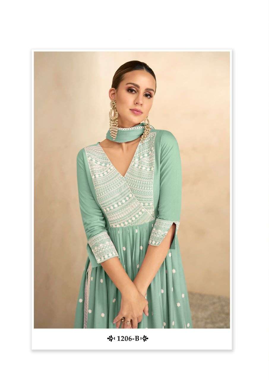 aadhira vol 4 light color designer pure rayon viscose suit 