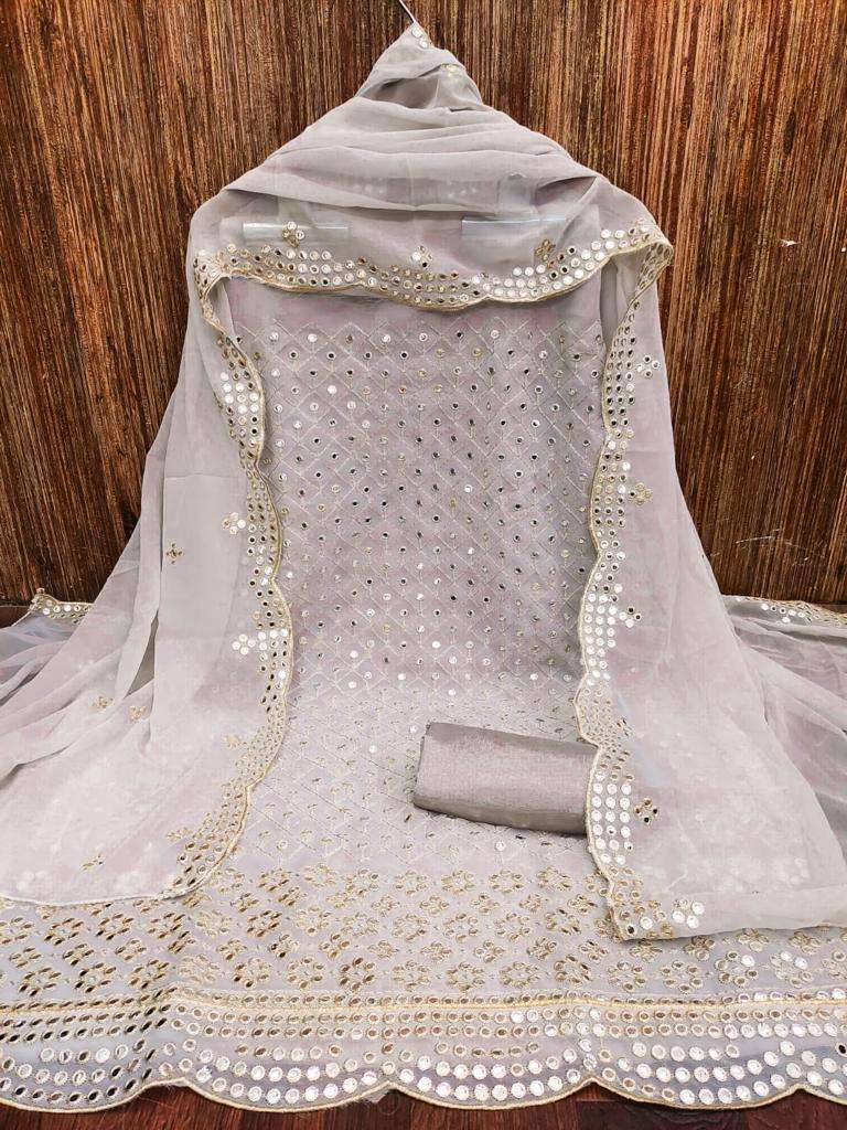 bt jorjat foil mirrors work and jari work suit 