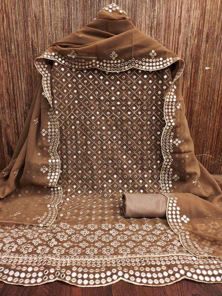 bt jorjat foil mirrors work and jari work suit 