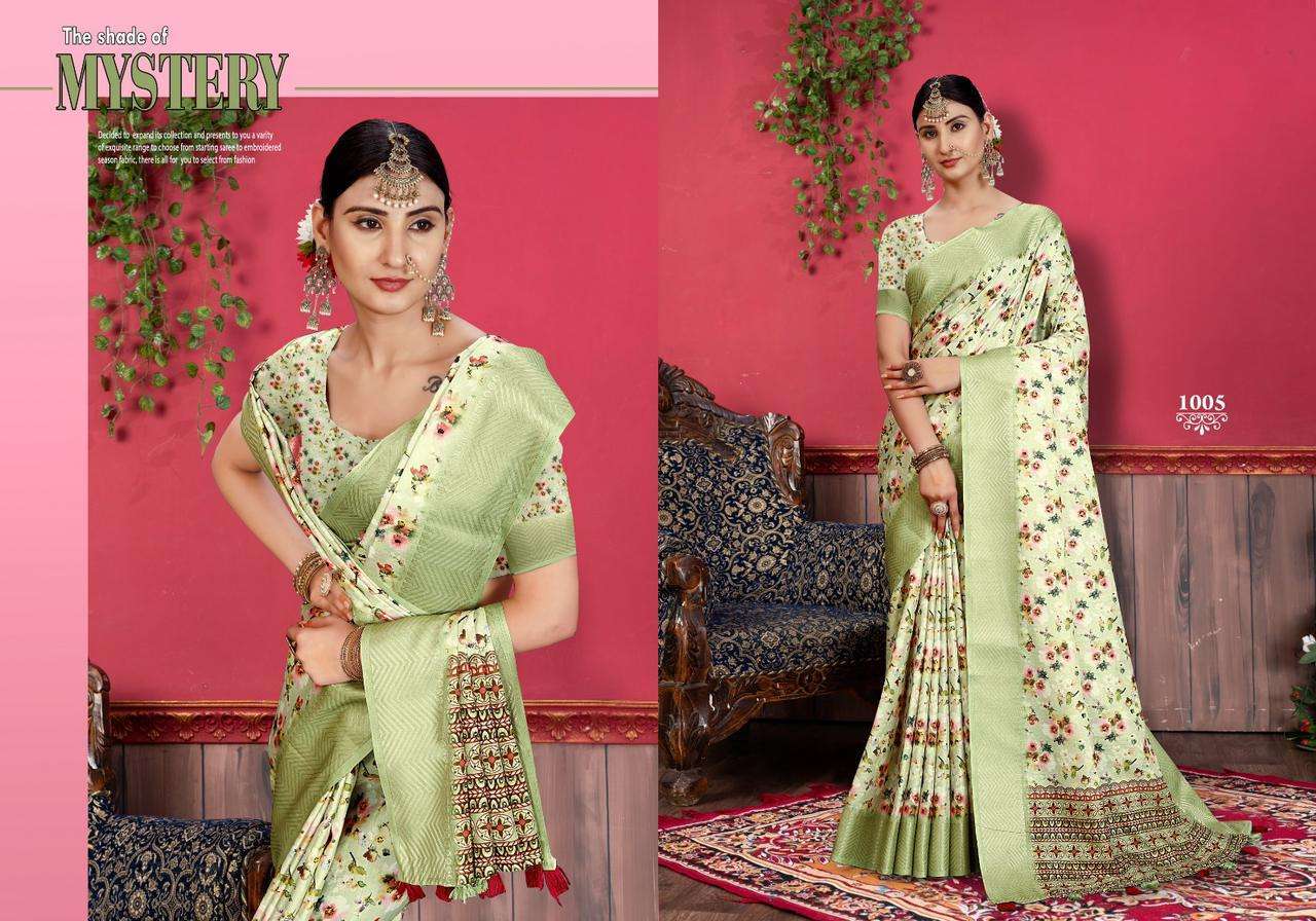 mintorsi heritage digital vol 10 series 1001-1006 Tusser Silk Banarsi saree