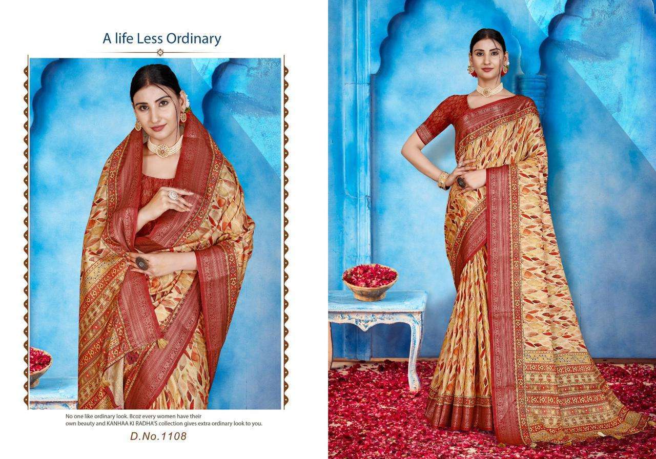 mintorsi heritage digital vol 11 series 1101-1110 tussar silk saree