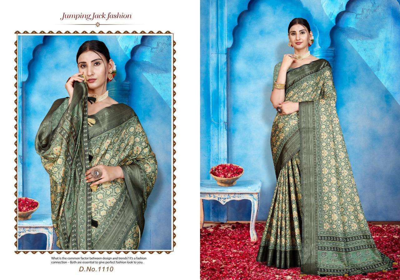 mintorsi heritage digital vol 11 series 1101-1110 tussar silk saree