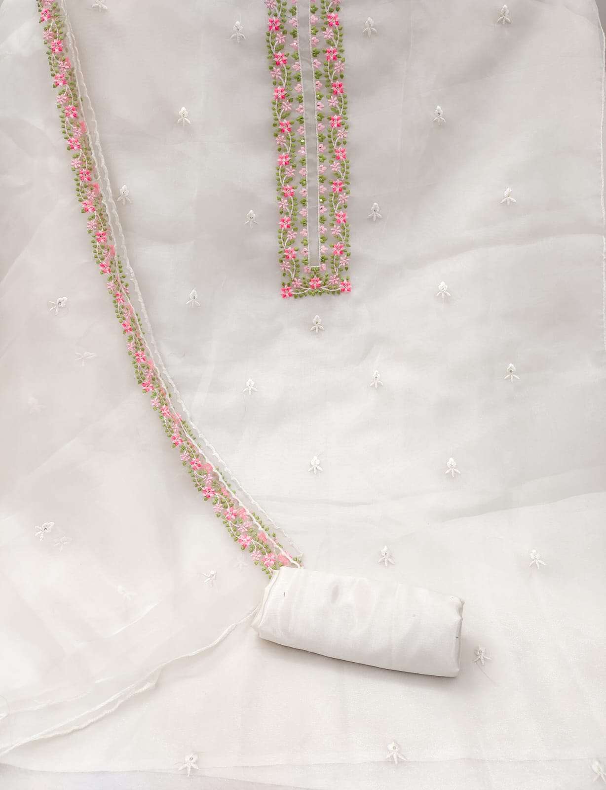 Organza silk with multi sequence work non catalog suit 