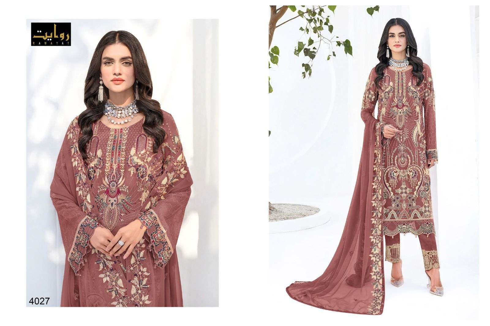 rawayat rangoon colors vol 14 series 4027-4030 faux georgette suit 