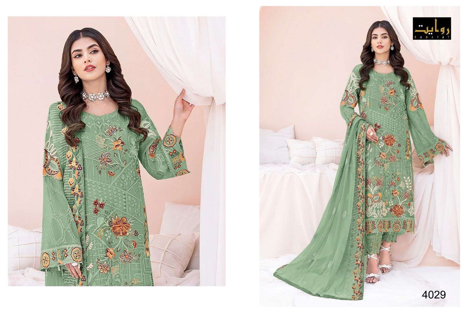rawayat rangoon colors vol 14 series 4027-4030 faux georgette suit 