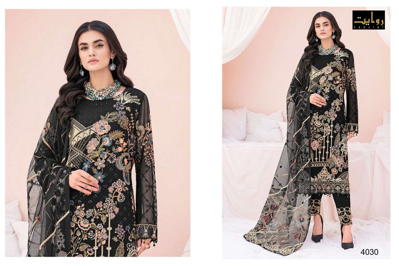 rawayat rangoon colors vol 14 series 4027-4030 faux georgette suit 