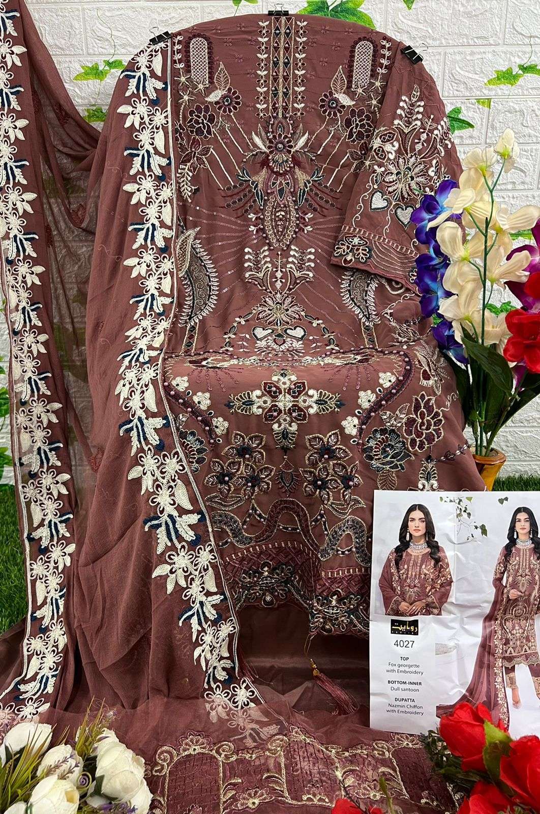 rawayat rangoon colors vol 14 series 4027-4030 faux georgette suit 