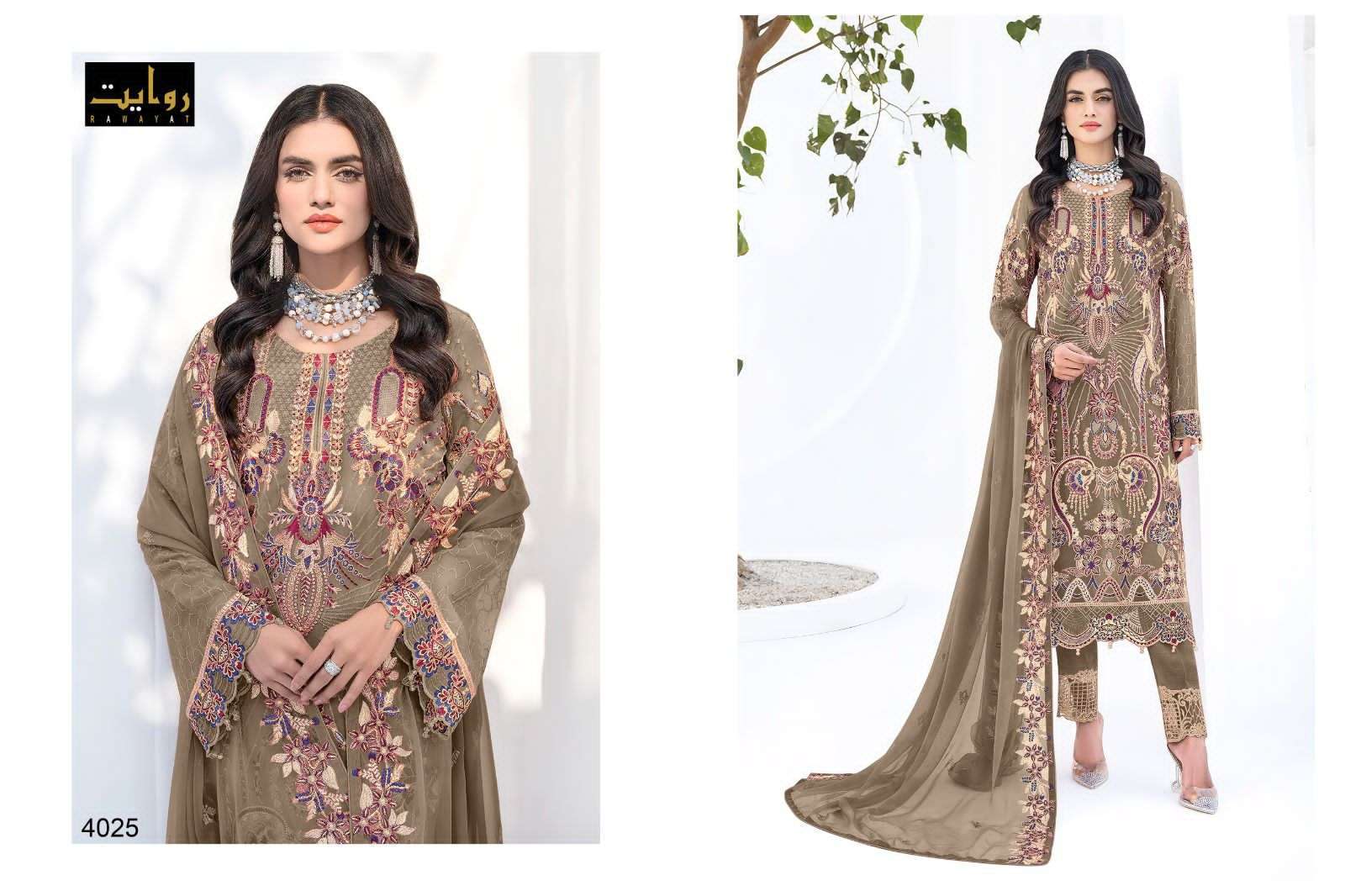 rawayat rangoon colors vol 15 series 4023-4026 faux georgette suit