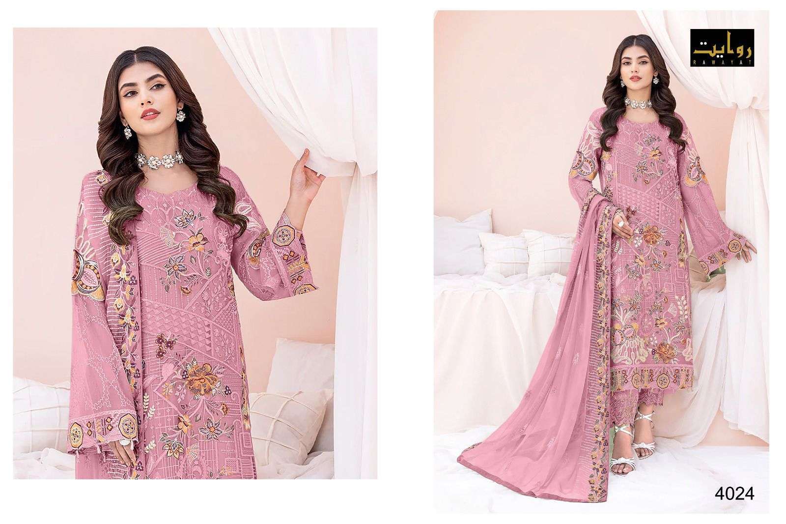 rawayat rangoon colors vol 15 series 4023-4026 faux georgette suit