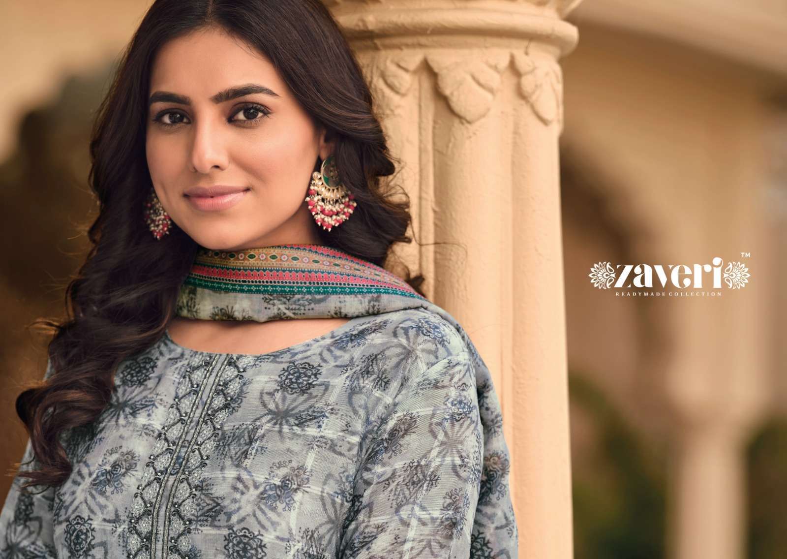 zaveri unicorn vol 2 series 1129-1133 heavy lilen suit 