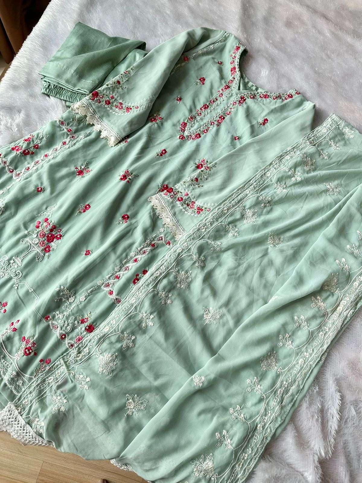 ziaaz designs Noor formals vol 2 214 designer georgette suit 