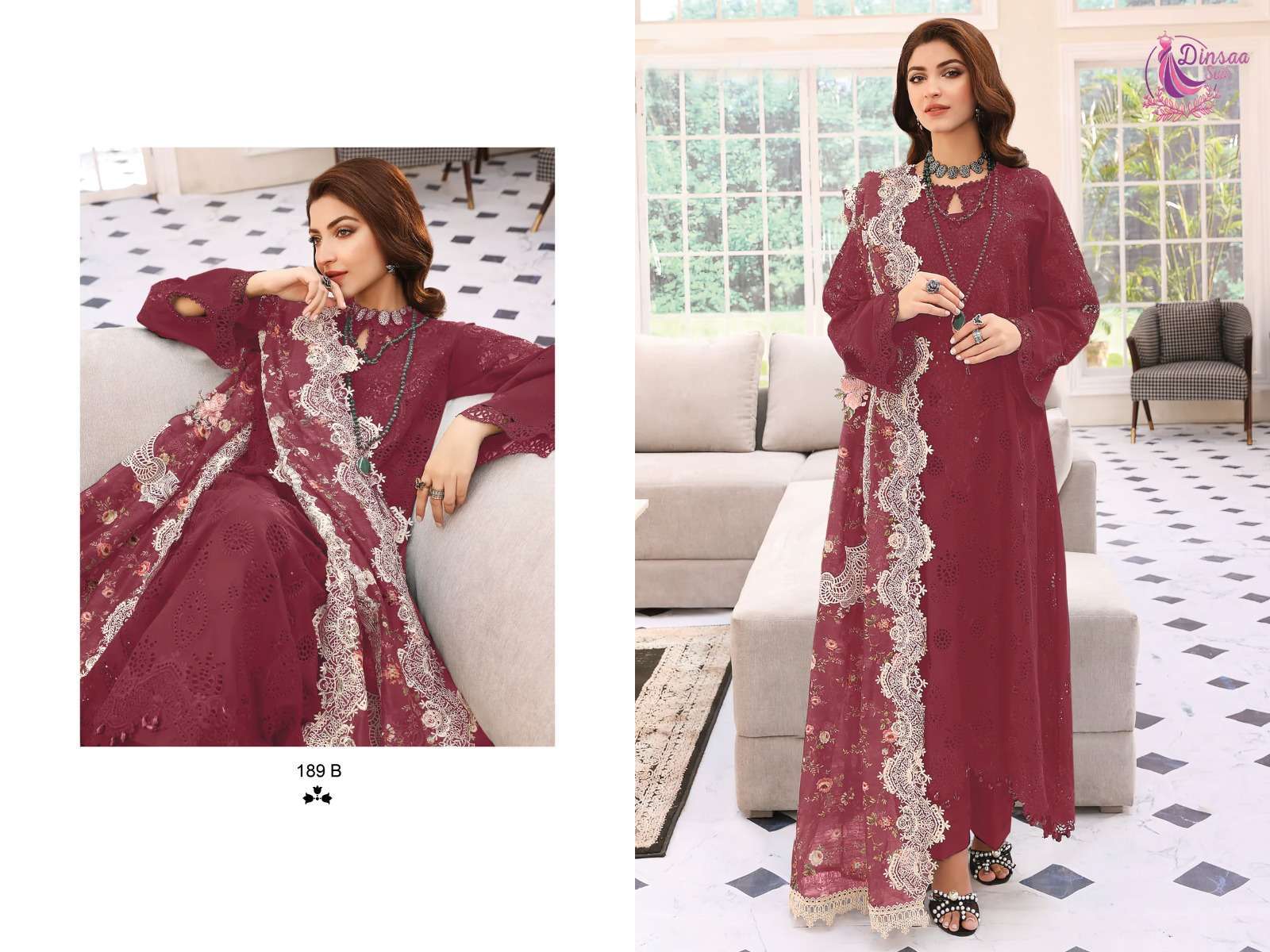 dinsaa suit elaf color vol 1 series 109 pure cotton suit