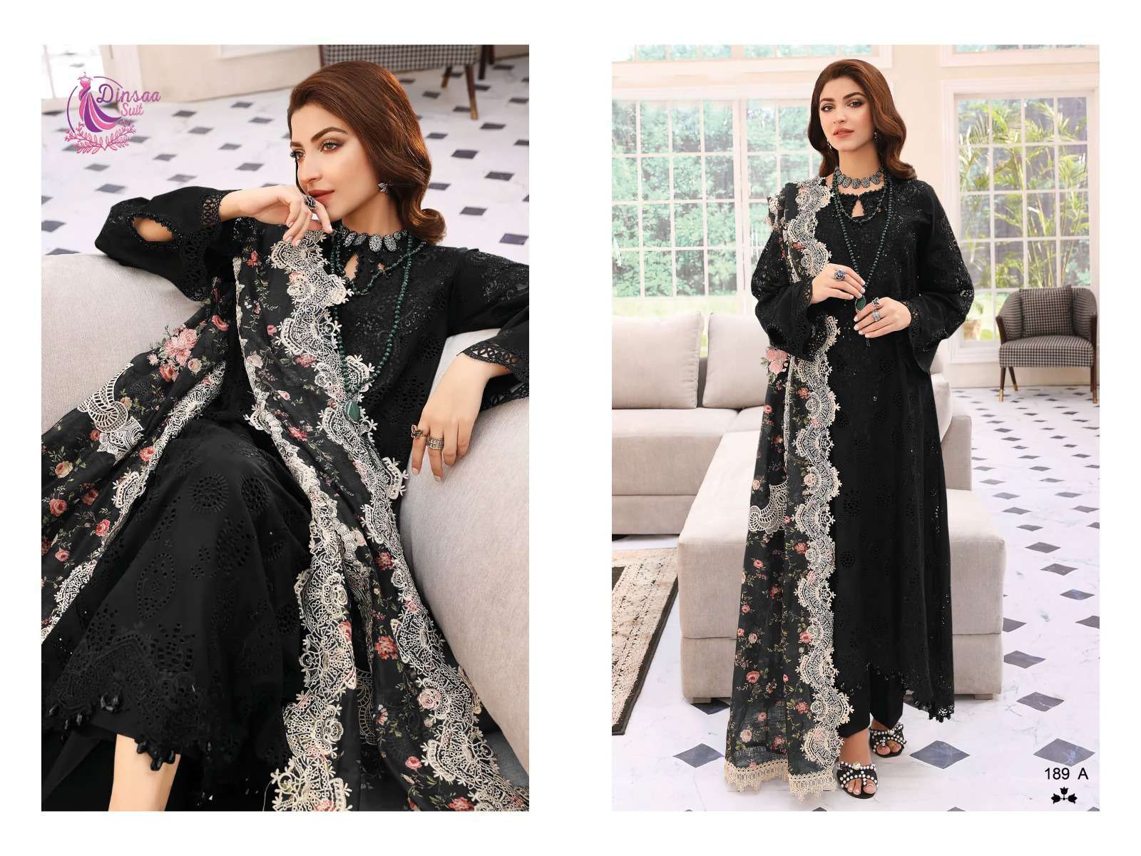 dinsaa suit elaf color vol 1 series 109 pure cotton suit