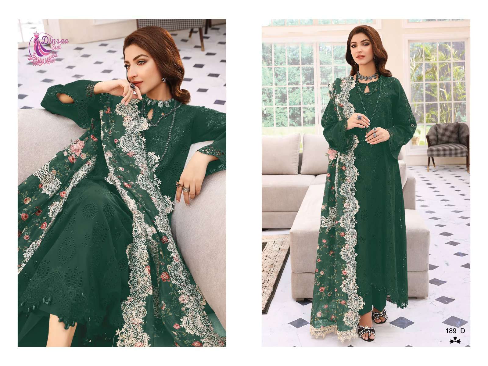dinsaa suit elaf color vol 1 series 109 pure cotton suit