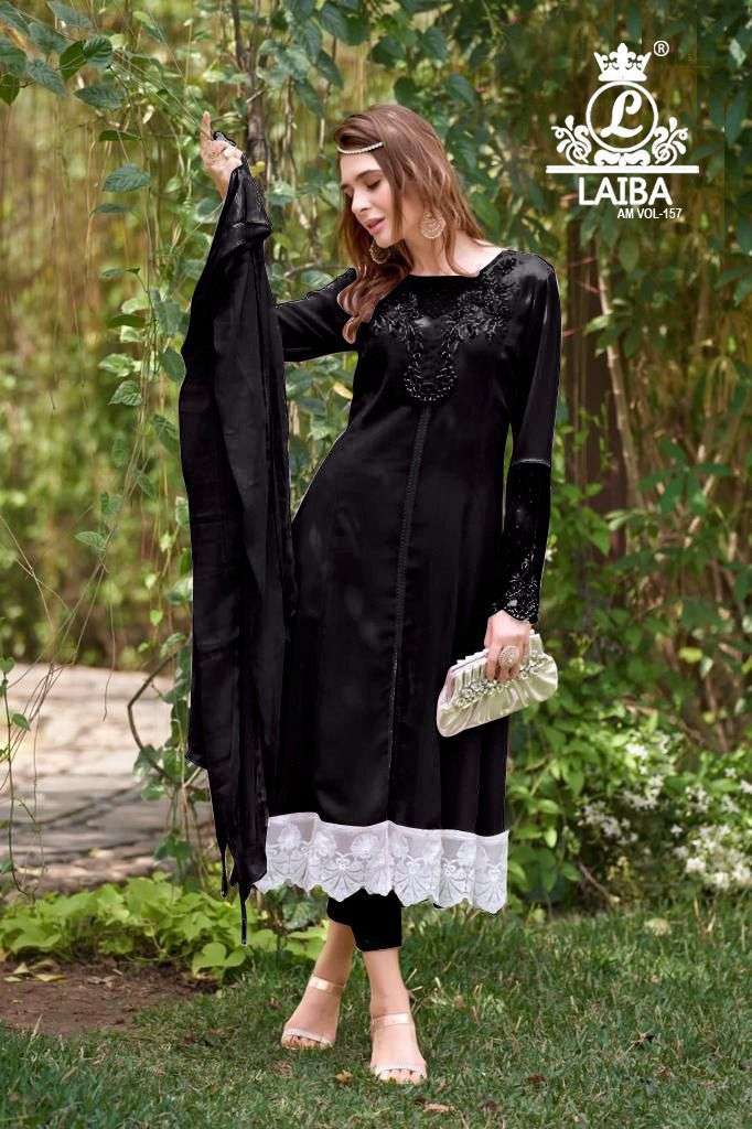 laiba am vol 157 dark color Pure Georgette suit
