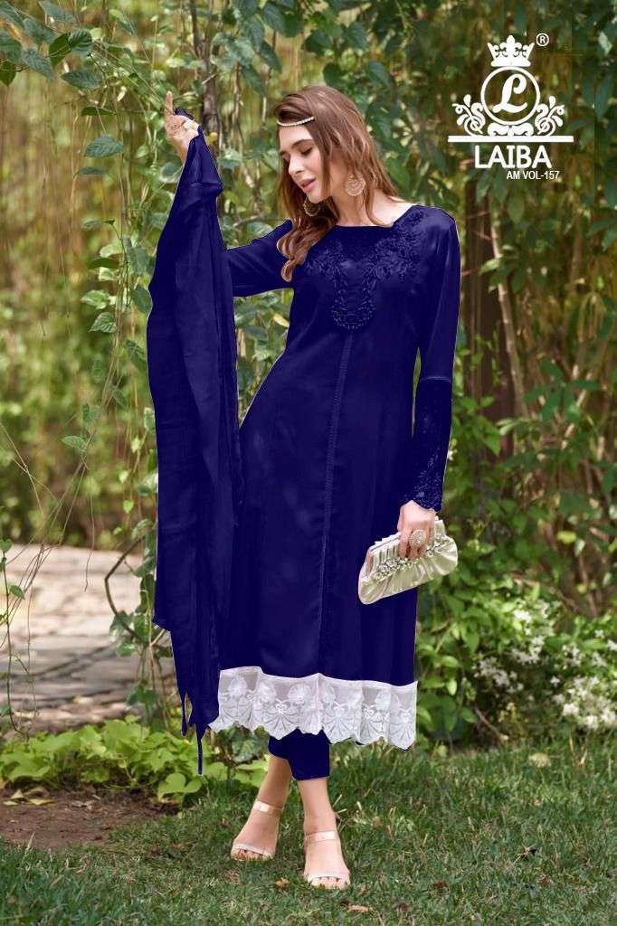 laiba am vol 157 dark color Pure Georgette suit
