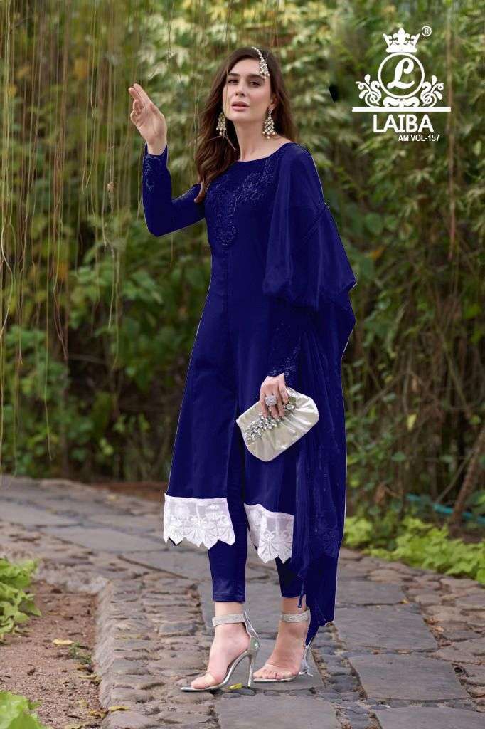 laiba am vol 157 dark color Pure Georgette suit