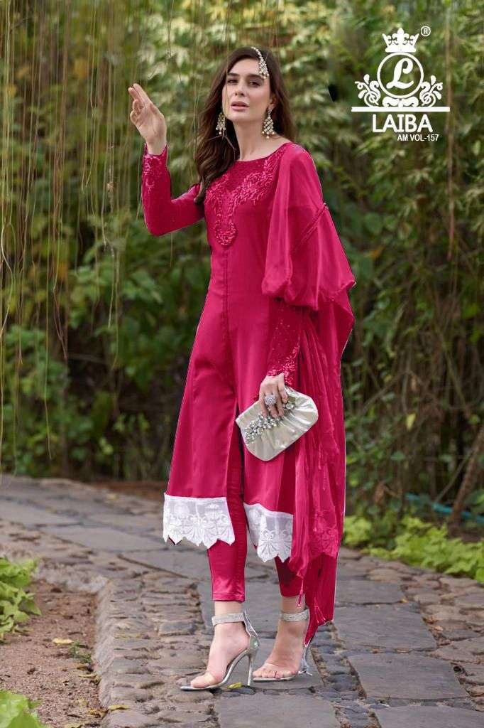 laiba am vol 157 dark color Pure Georgette suit