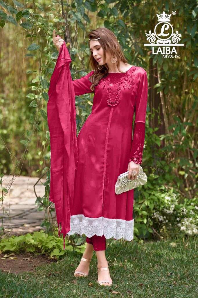 laiba am vol 157 dark color Pure Georgette suit